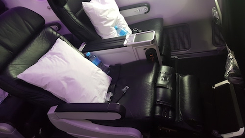 Air New Zealand Dreamliner - Premium Economy Seat Reclined