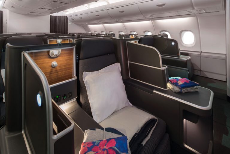 The 1-2-1 layout gives all Business Class passengers direct aisle access
