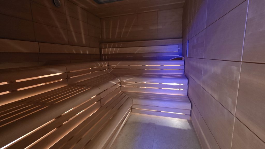 Elements Spa dry sauna on the Emerald Kaia