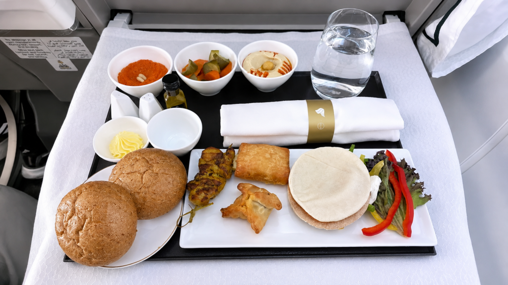Oman Air Business Class B737 Arabic Mezze Starter