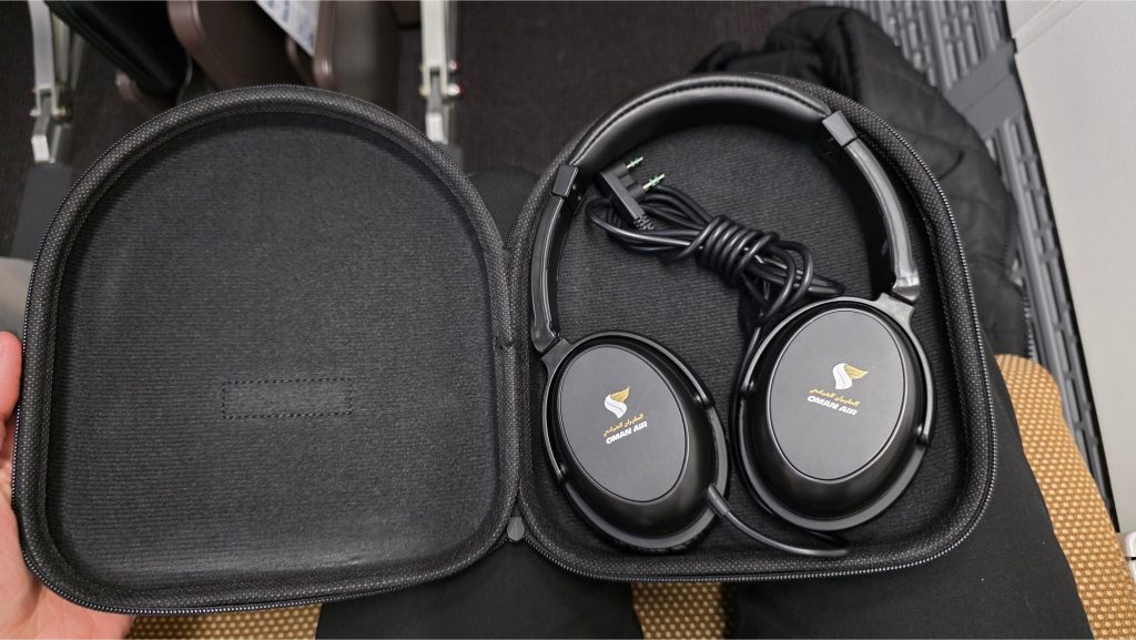 Oman Air Business Class B737 Noise-Cancelling Headphones