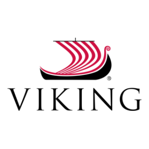 Viking brand logo: a stylized red longship above a black hull and the word VIKING.